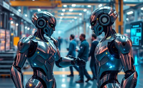 The future of robotics is promising with interactive innovations and humanoid helpers emerging. AI ML and IIoT enhance efficiency and safety paving the way for better human-robot collaboration across industries.