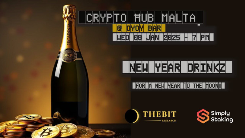 Drink di Capodanno con Crypto Hub Malta