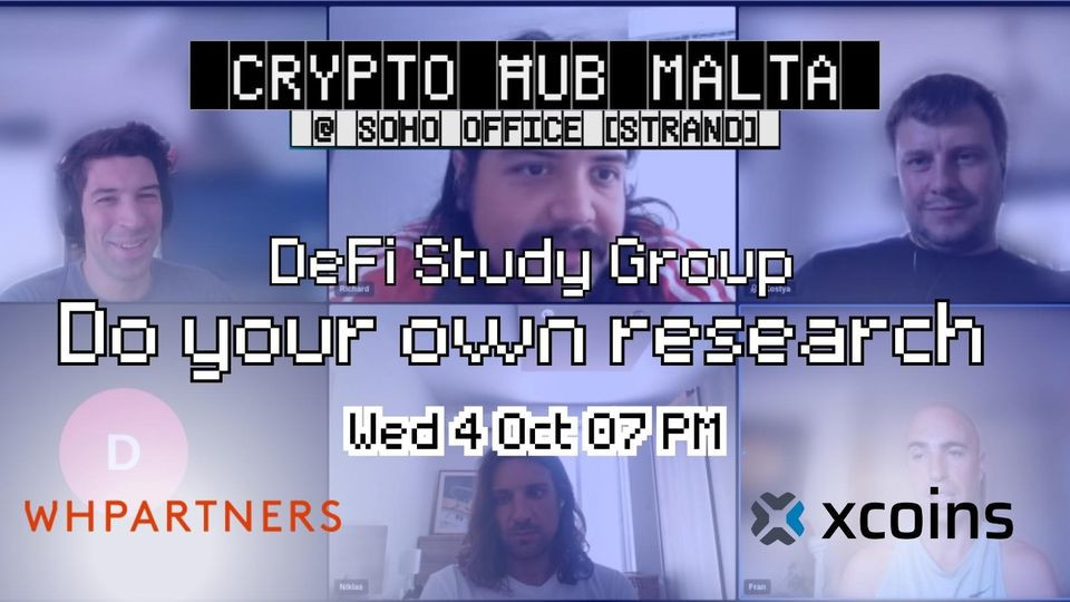 DeFi Study Group - Do your own research from 2023-10-04 in Crypto Hub Malta