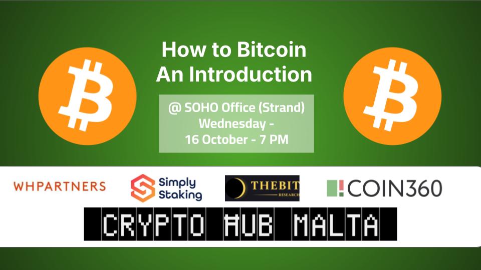 How to Bitcoin - An Introduction from 2024-10-16 in Crypto Hub Malta